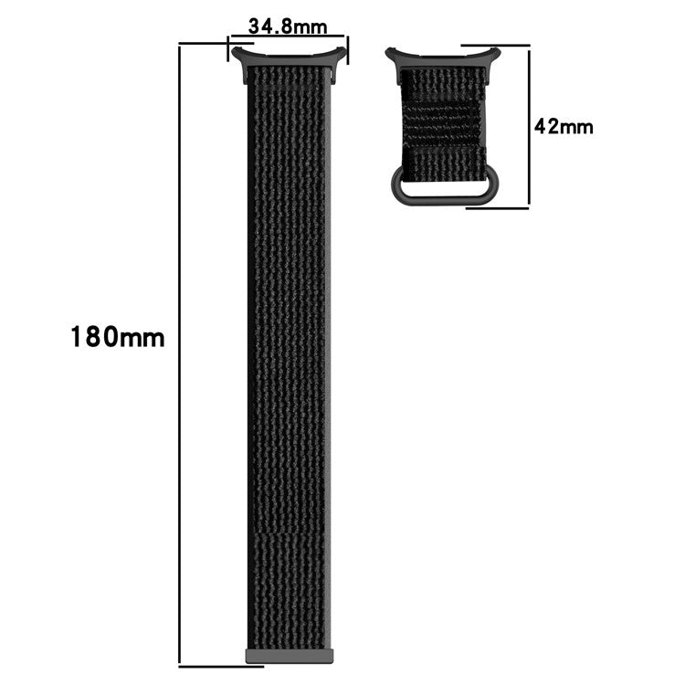 KALEBOL For Samsung Galaxy Watch Ultra 47mm Watch Strap Breathable Nylon Sport Strap - Green+Grey