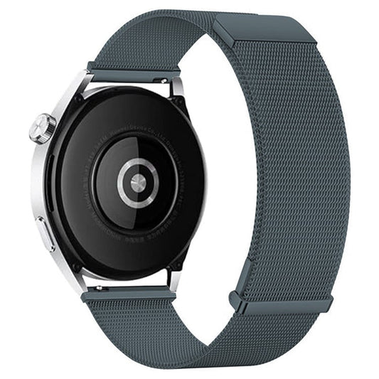 KALEBOL For Huawei Watch GT 4 46mm Magnetic Milanese Strap 22mm Stainless Steel Watch Band - Graphite Grey