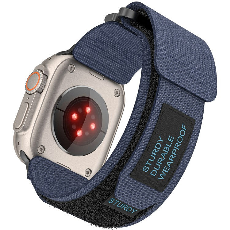 KALEBOL For Apple Watch 10 46mm / Ultra 2 / Ultra 49mm / 9 8 7 45mm / SE (2023) SE (2022) SE 6 5 4 44mm / 3 2 1 42mm Nylon Strap - Blue