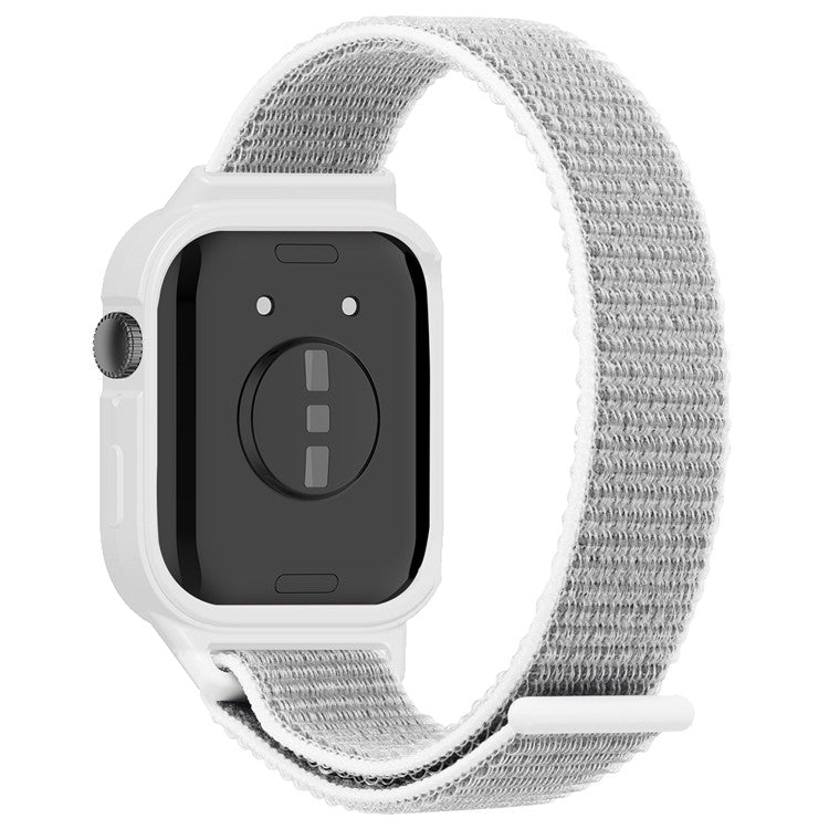 Integrated Watch Strap for Huawei Watch Fit 3 Woven Nylon Watchband with TPU Watch Case - Seashell