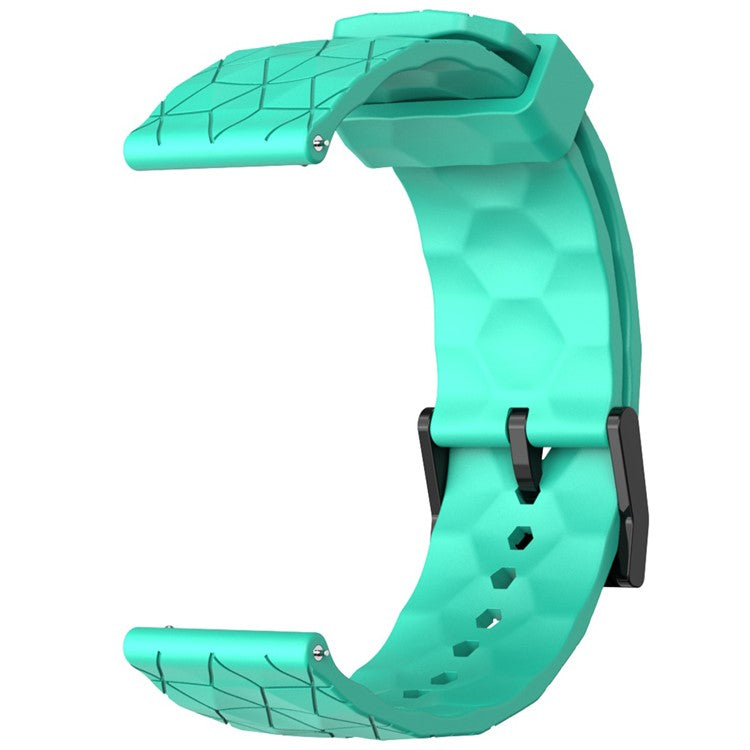 KALEBOL For Huawei Watch GT 3 42mm / GT 3 Pro 43mm Watch Strap 20mm Silicone Band Football Pattern - Teal