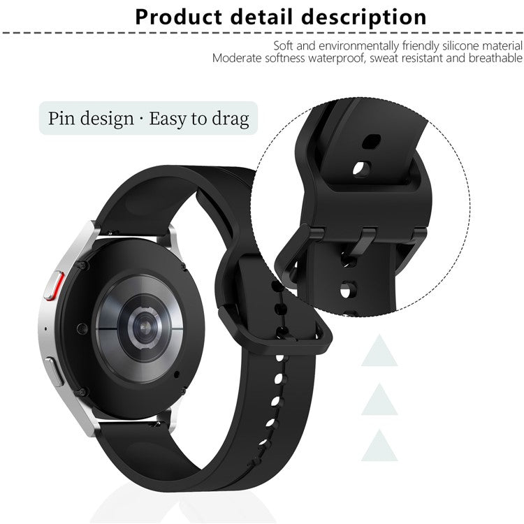 KALEBOL For Huawei Watch 4 / 4 Pro / GT 4 46mm Watch Strap 22mm Silicone Band  Groove Design - Baby Blue