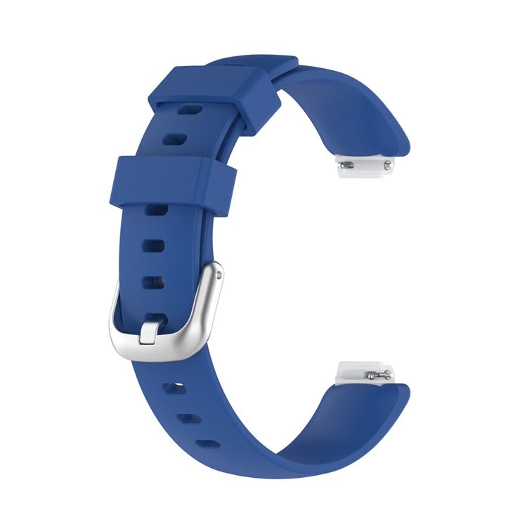 For Fitbit Inspire 2 TPE Smart Watch Replacement Strap [Size: S] - Dark Blue