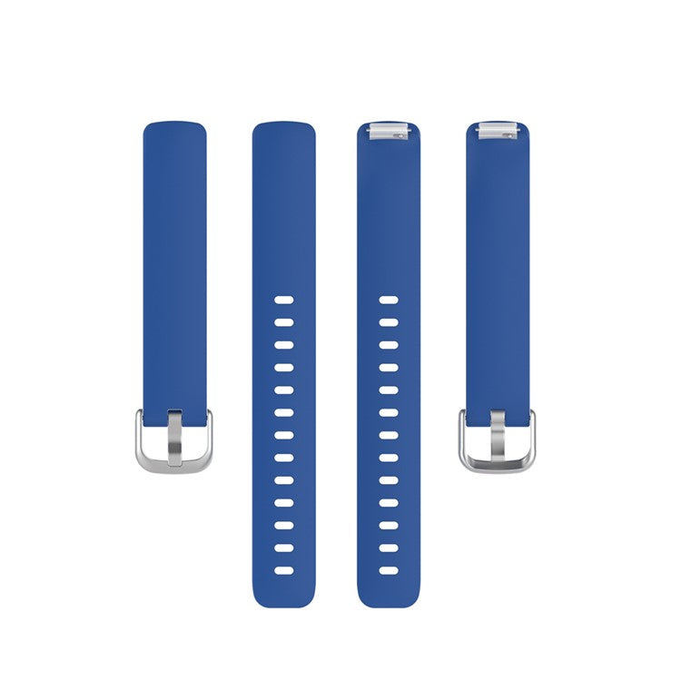 For Fitbit Inspire 2 TPE Smart Watch Replacement Strap [Size: S] - Dark Blue