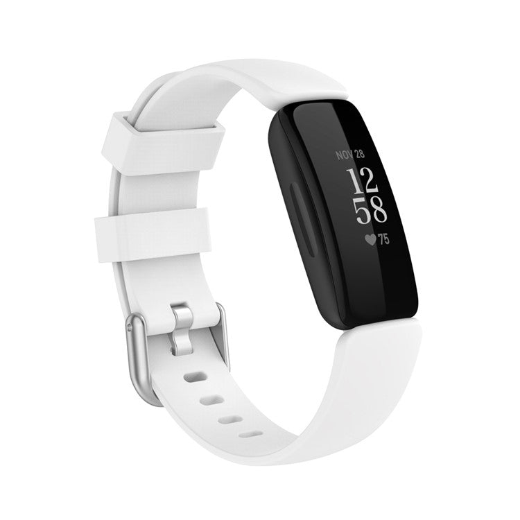 For Fitbit Inspire 2/Ace 3 TPE Smart Watch Replacement Strap [Size: L] - White