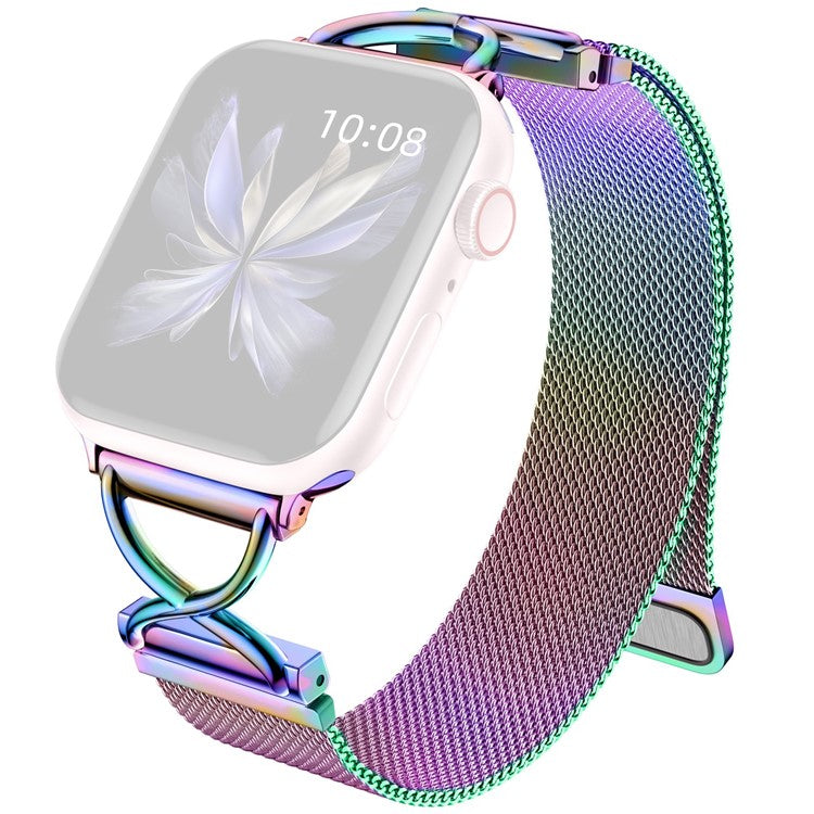 Size L Watch Band For Apple Watch Series 10 9 8 7 SE 6 5 4 3 2 1 42mm 41mm 40mm 38mm Metal Strap Wrist Band - Multi-Color