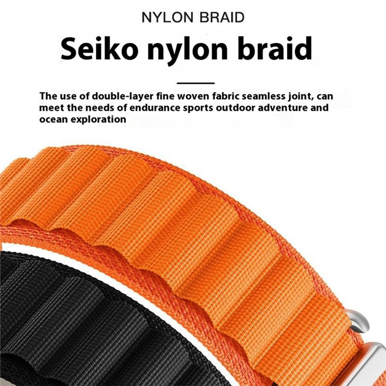 For Garmin Fenix 7X Pro / 7X Watch Band 26mm Quick Release C Buckle Nylon Watch Strap - Army Green