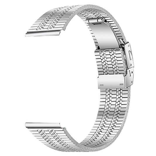 For Honor MagicWatch 2 46mm Replacement Band Stainless Steel Watch Strap, Silver