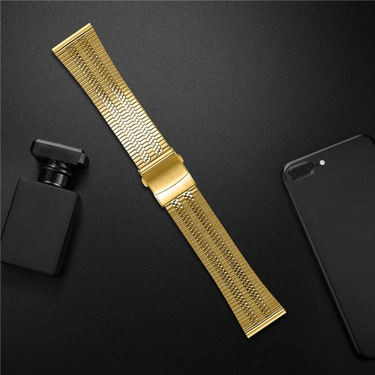 For Huawei Watch GT 2 46mm Replacement Band Stainless Steel Watch Strap - Gold