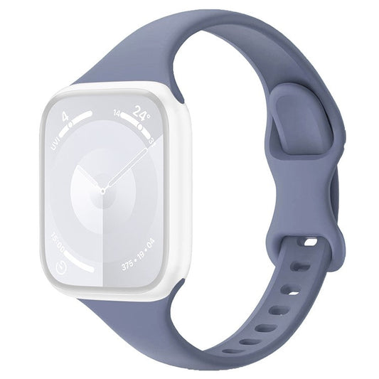 For Apple Watch 10 46mm / Ultra 2 / Ultra 49mm / 9 8 7 45mm / SE (2023) SE (2022) SE 6 5 4 44mm / 3 2 1 42mm Silicone Watch Band - Blue Grey
