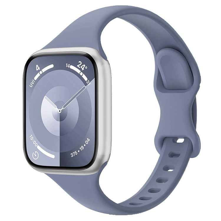For Apple Watch 10 46mm / Ultra 2 / Ultra 49mm / 9 8 7 45mm / SE (2023) SE (2022) SE 6 5 4 44mm / 3 2 1 42mm Silicone Watch Band - Blue Grey
