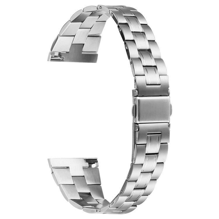 For TicWatch Pro 2020 Ultra-Thin Stainless Steel Wrist Band Replacement Watch Strap - Silver