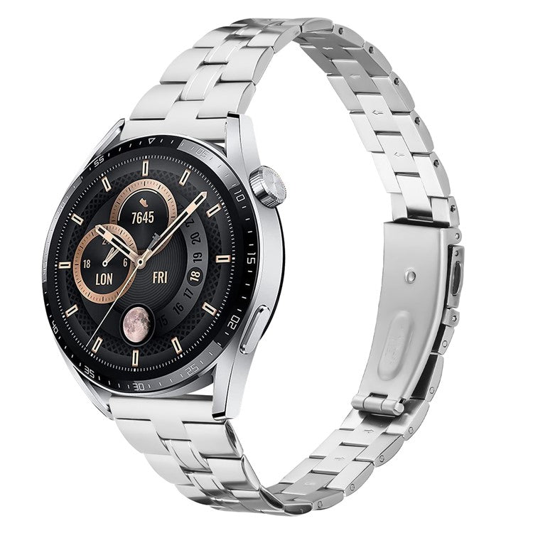 For TicWatch Pro 2020 Ultra-Thin Stainless Steel Wrist Band Replacement Watch Strap - Silver