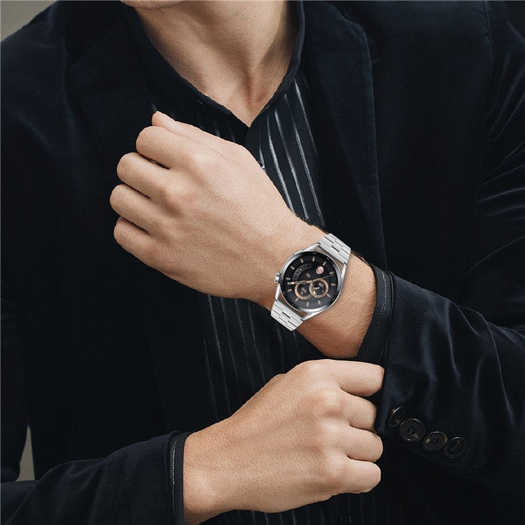 For TicWatch Pro 2020 Ultra-Thin Stainless Steel Wrist Band Replacement Watch Strap - Silver