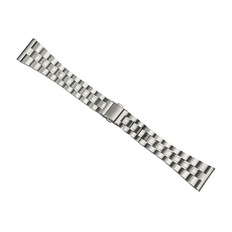For Fossil Gen 5 Carlyle Stainless Steel Band Lines Design Ultra-Thin Watch Strap - Titanium