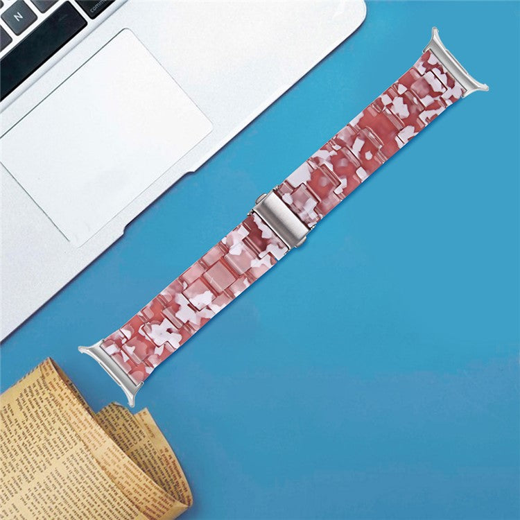 For Samsung Galaxy Watch Ultra 47mm Waterproof Resin Acrylic Watch Strap Buckle Design Wrist Band - Style Q