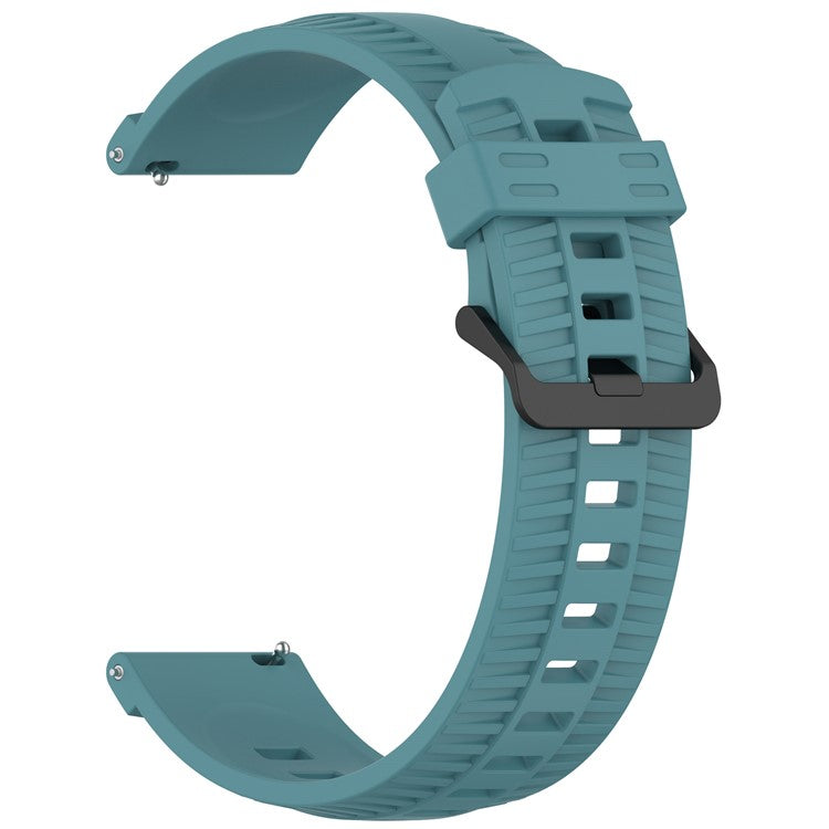 For Huawei Watch 4 / 4 Pro / GT 4 46mm Silicone Watch Strap 22mm Tire Texture Wrist Band - Cyan