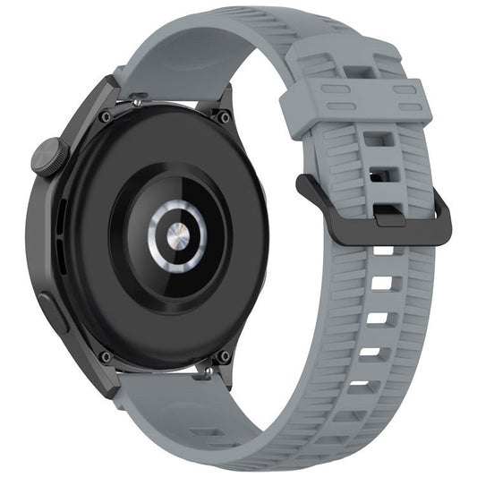 For Huawei Watch GT 3 42mm / GT 3 Pro 43mm Silicone Watch Strap 20mm Tire Texture Wrist Band - Grey
