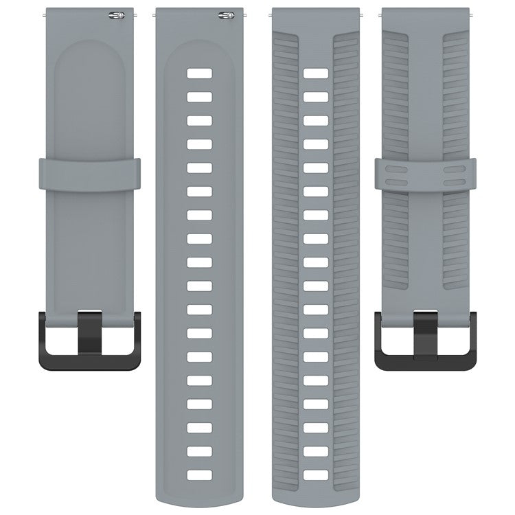 For Huawei Watch GT 3 42mm / GT 3 Pro 43mm Silicone Watch Strap 20mm Tire Texture Wrist Band - Grey