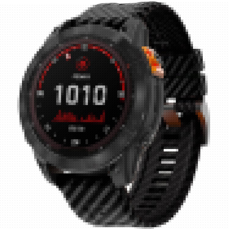 KALEBOL For Garmin Fenix 7 / 7 Pro / 6 / 6 Pro Silicone Watch Band QuickFit 22mm Carbon Fiber Texture Strap - Black