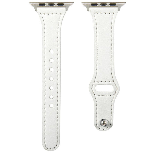 KALEBOL For Apple Watch 10 46mm / Ultra 2 / Ultra 49mm / 9 8 7 45mm / SE (2023) SE (2022) SE 6 5 4 44mm / 3 2 1 42mm Watch Strap, Small Buckle - White