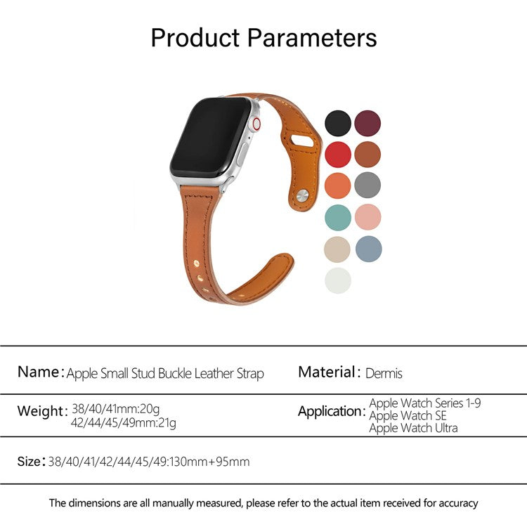 KALEBOL For Apple Watch 10 46mm / Ultra 2 / Ultra 49mm / 9 8 7 45mm / SE (2023) SE (2022) SE 6 5 4 44mm / 3 2 1 42mm Watch Strap, Small Buckle - White