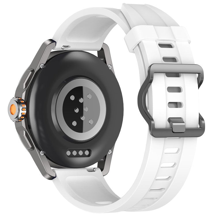 For Xiaomi Watch S4 Sport Silicone Watch Strap 22mm Adjustable Wrist Band - White