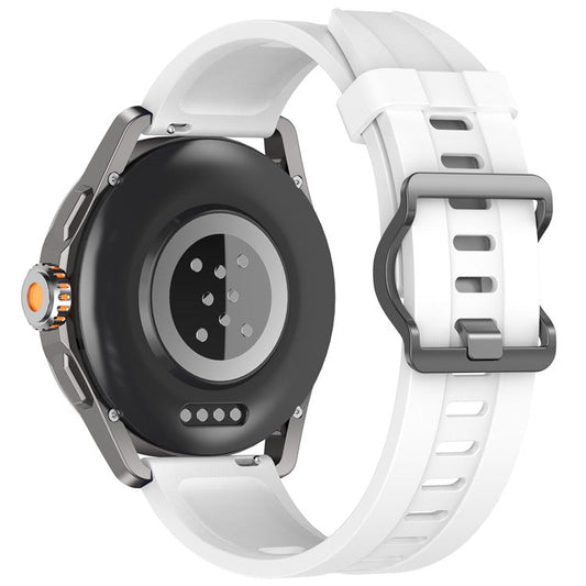 For Xiaomi Watch S4 Sport Silicone Watch Strap 22mm Adjustable Wrist Band - White