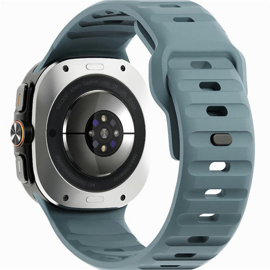 For Samsung Galaxy Watch Ultra 47mm Silicone Watch Band Breathable Sport  Watch Strap - Ocean Blue