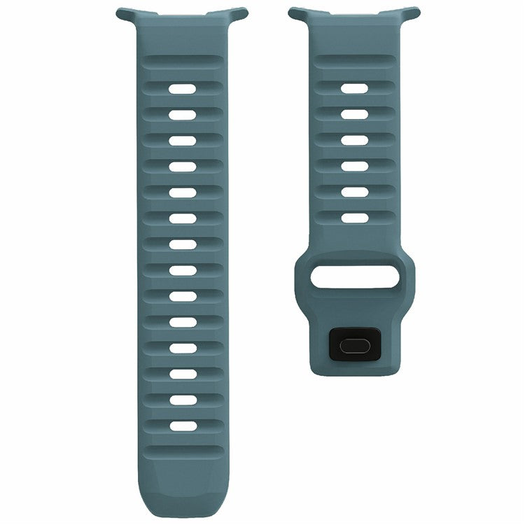 For Samsung Galaxy Watch Ultra 47mm Silicone Watch Band Breathable Sport  Watch Strap - Ocean Blue