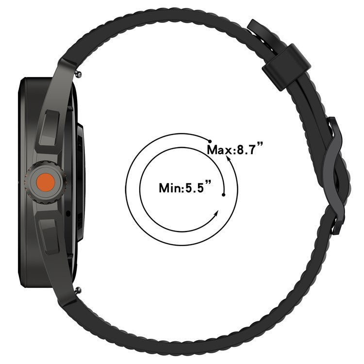 For Samsung Galaxy Watch FE 40mm / Watch7 44mm / 40mm Silicone 20mm Multiple Holes Breathable Watch Strap - Orange