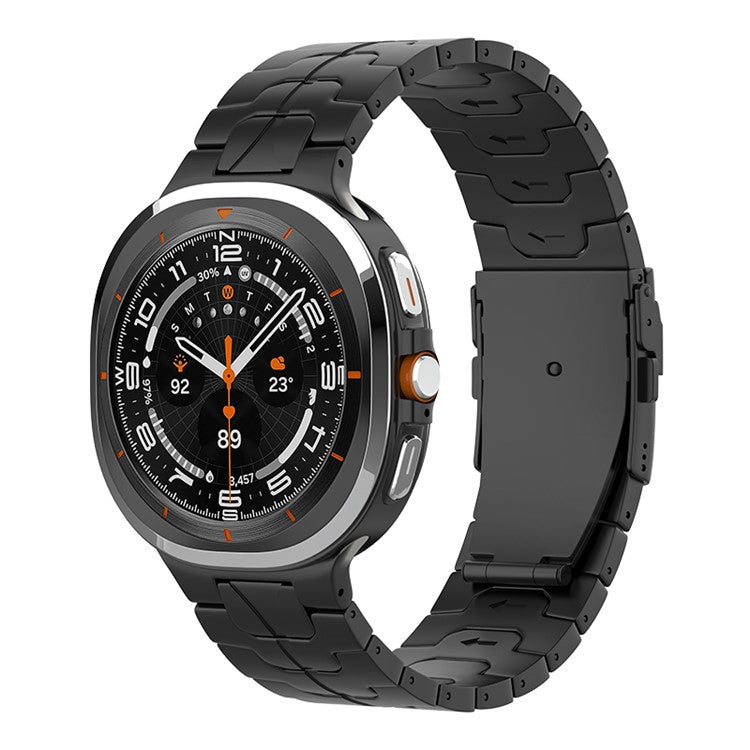 For Samsung Galaxy Watch Ultra 47mm Titanium Watch Strap Replacement Wristband - Black