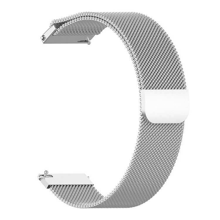 For Samsung Galaxy Watch7 44mm / 40mm Magnetic Watch Strap Stainless Steel Milanese Wrist Band - Silver