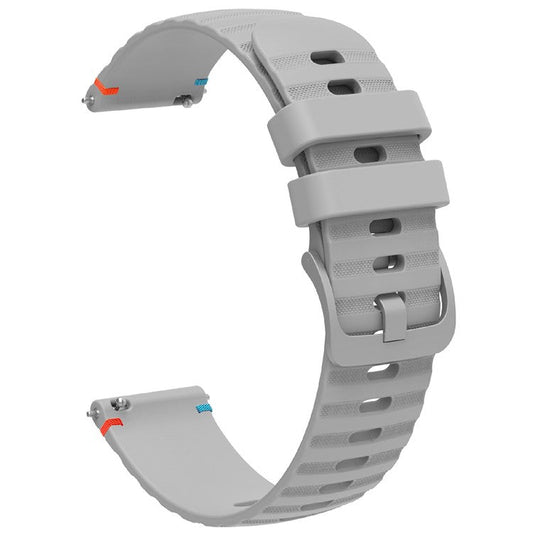 For Samsung Galaxy Watch3 45mm / Galaxy Watch 46mm / Huawei Watch GT 4 46mm Universal 22mm Silicone Watch Strap - Grey