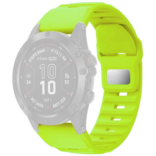 Silicone Strap for Garmin Fenix 7X Pro / Fenix 7X Quickfit 26mm Replacement Watch Band - Green