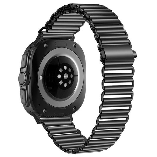 For Samsung Galaxy Watch Ultra 47mm Replacement Strap Stainless Steel Smart Watch Band - Black