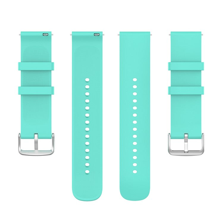 KALEBOL 22mm Silicone Strap for Huawei Watch 4 / 4 Pro / GT 4 46mm Round End Watch Band - Lake Blue