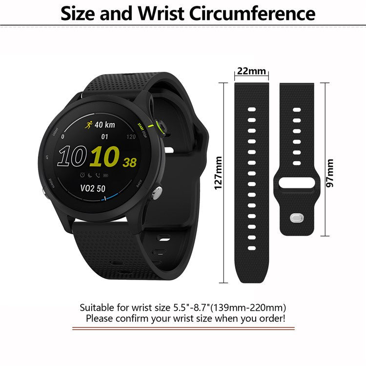KALEBOL 22mm Strap for Huawei Watch 4 / 4 Pro / GT 4 46mm Dots Silicone Watch Band - Wine Red