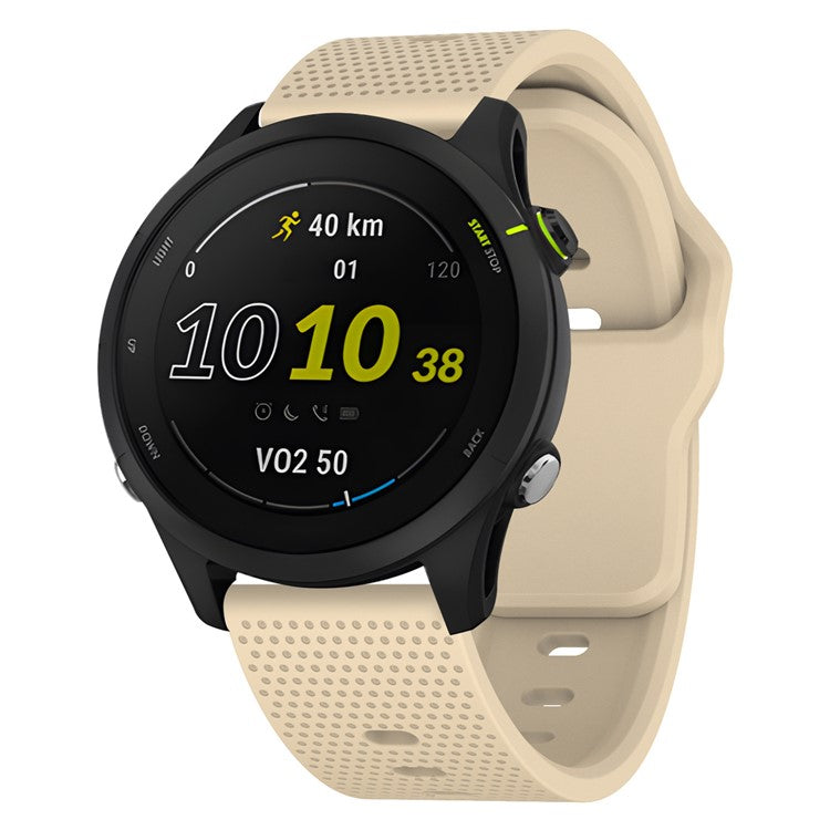 KALEBOL 22mm Strap for Huawei Watch 4 / 4 Pro / GT 4 46mm Dots Silicone Watch Band - Beige