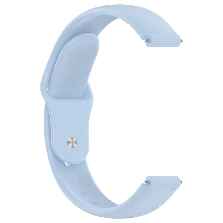 Replacment Band for 12mm Universal Smart Watch Reverse Buckle Silicone Watch Strap - Blue