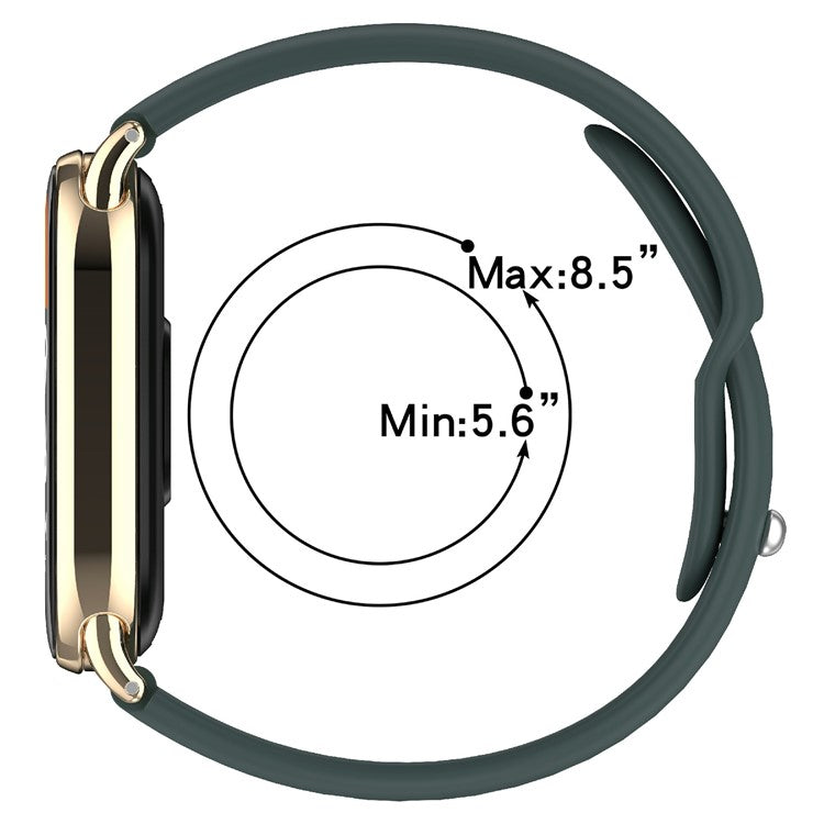 Replacment Band for 12mm Universal Smart Watch Reverse Buckle Silicone Watch Strap - Blue