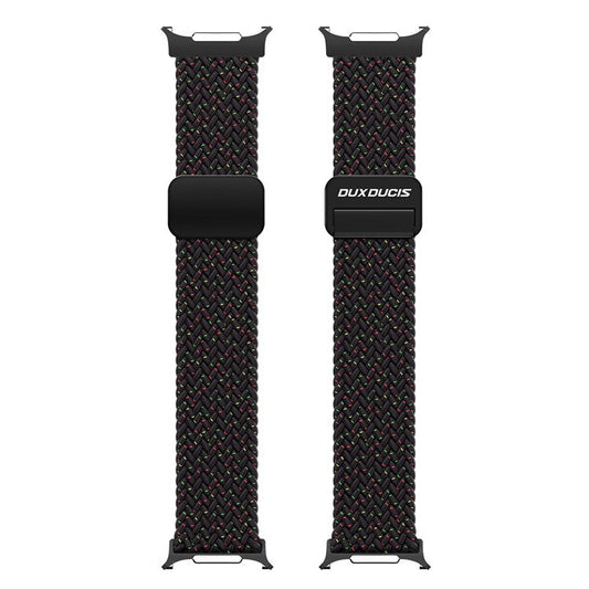 DUX DUCIS Mixture Pro Series For Samsung Galaxy Watch Ultra 47mm Nylon Braided Watch Band Magnetic Strap - Black
