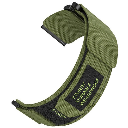 24mm Nylon Watch Band for Suunto 9 / 7 / Spartan Sport Wrist HR Baro  Loop Fastener Strap - Army Green