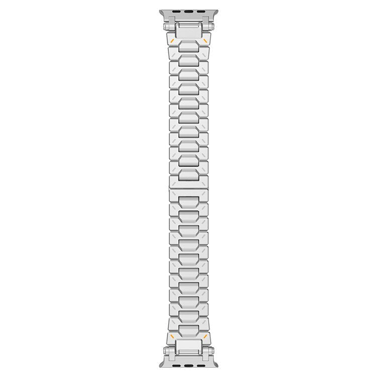 Strap for Apple Watch Series 10 46mm / Ultra 2 / Ultra 49mm / Series 9 8 7 45mm / SE (2023) SE (2022) SE 6 5 4 44mm / 3 2 1 42mm Stainless Steel Band - Silver