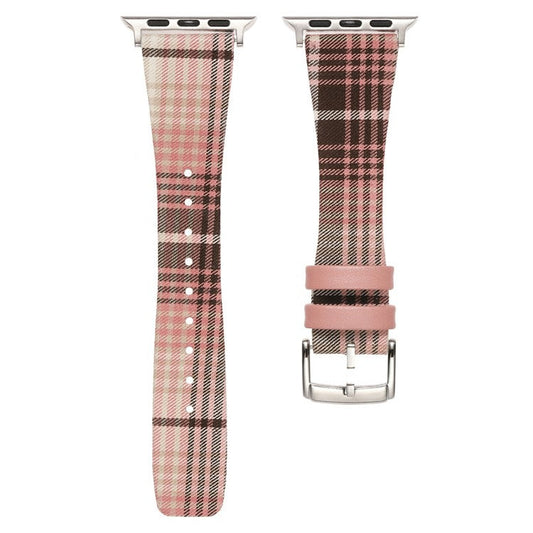 Plaid Woolen Strap for Apple Watch Series 10 42mm  /  9 8 7 41mm  /  SE (2023) SE (2022) SE 6 5 4 40mm  /  3 2 1 38mm - Style 3