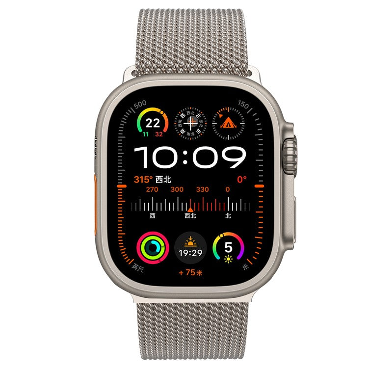 Milanese Watch Band for Apple Watch Series 10 42mm / 9 8 7 41mm / SE (2023) SE (2022) SE 6 5 4 40mm / 3 2 1 38m - Gold