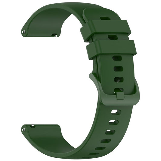 For Garmin Approach S50 / vivoactive 5 Silicone Watch Band 20mm Quick Release Replacement Strap - Army Green