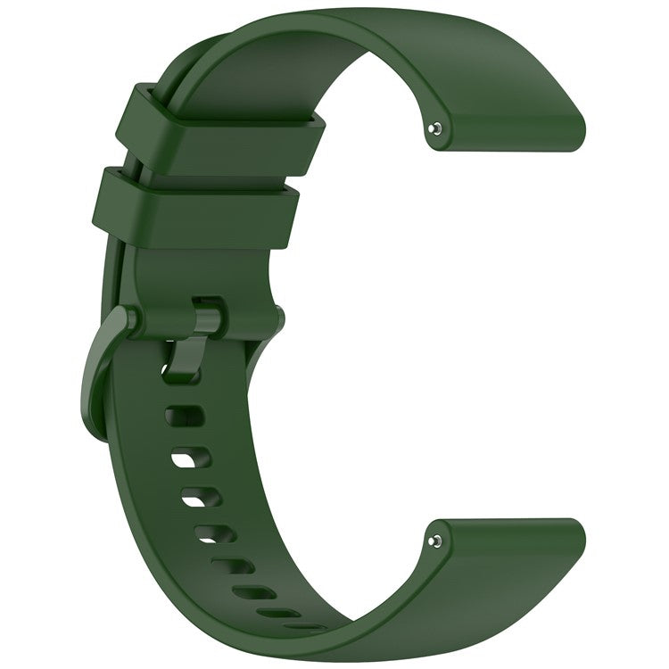 For Garmin Approach S50 / vivoactive 5 Silicone Watch Band 20mm Quick Release Replacement Strap - Army Green