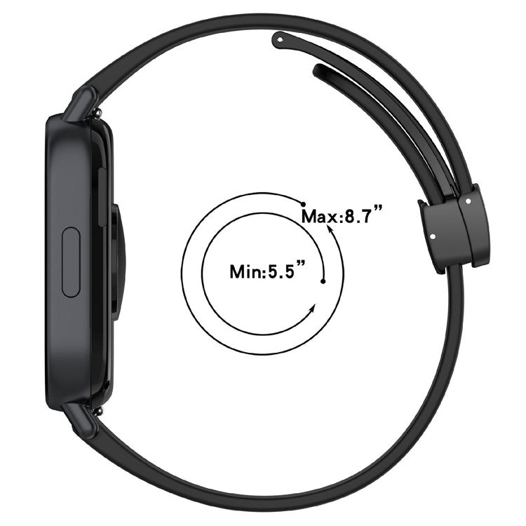 Watch Band for Xiaomi Redmi Watch 5 Active / Watch 5 Lite / Huawei Watch GT 5 46mm Universal 22mm Silicone Strap - Midnight Blue