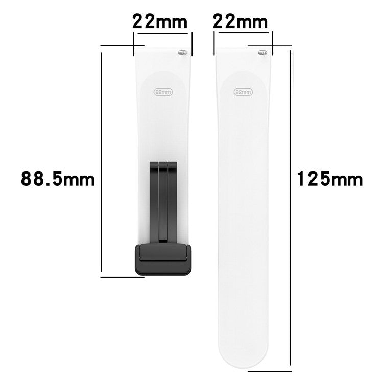 Watch Band for Xiaomi Redmi Watch 5 Active / Watch 5 Lite / Huawei Watch GT 5 46mm Universal 22mm Silicone Strap - Baby Blue